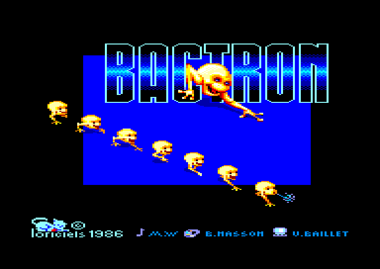 screenshot du jeu Amstrad CPC Bactron