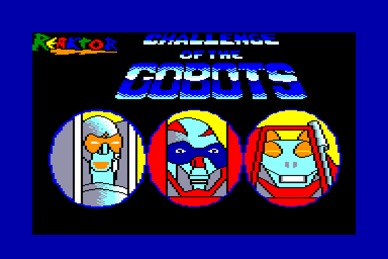 screenshot du jeu Amstrad CPC Challenge of the Gobots