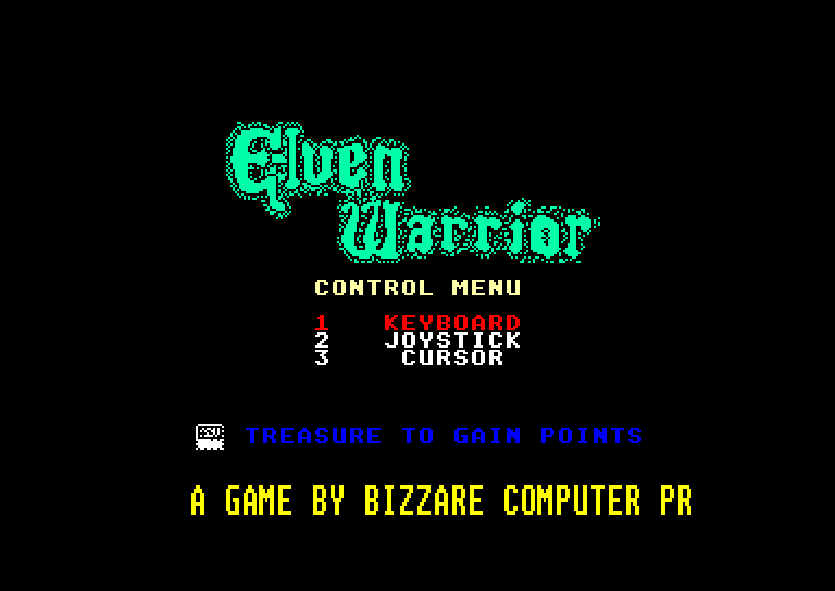 screenshot du jeu Amstrad CPC Elven Warrior