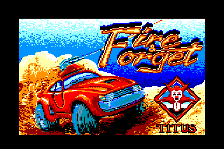 écran du Amstrad CPC Fire and Forget par Titus en 1988