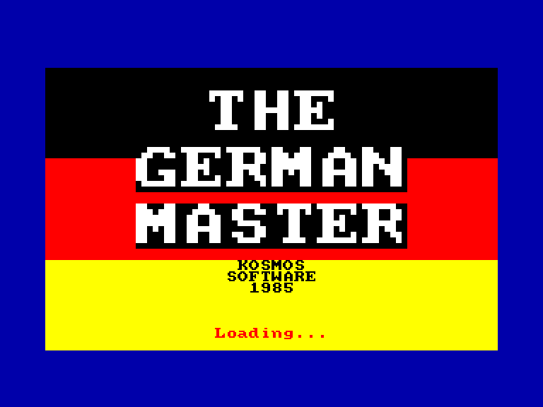 screenshot du jeu Amstrad CPC German Master (the)