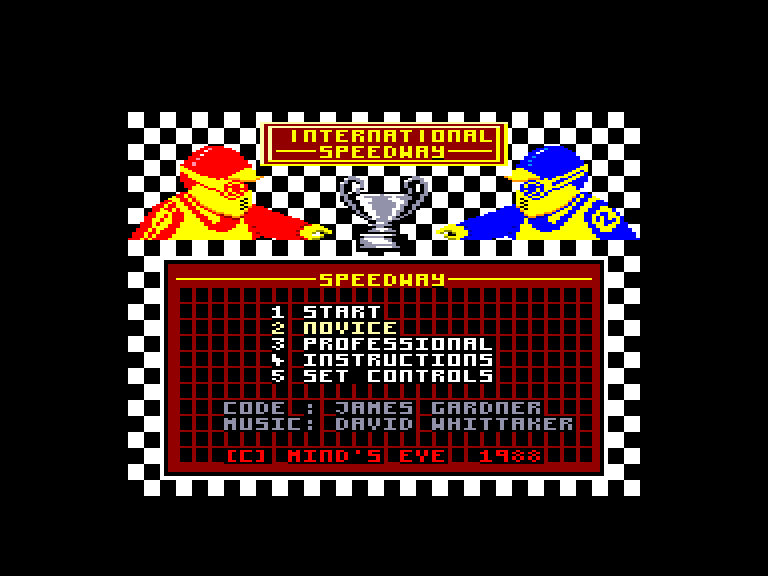 screenshot du jeu Amstrad CPC International speedway