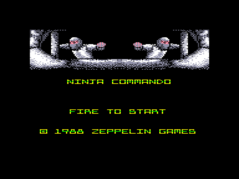 screenshot du jeu Amstrad CPC Ninja Commando