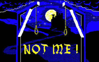 image du jeu de pendu Not Me ! par DarkSteph pour Amstrad CPC