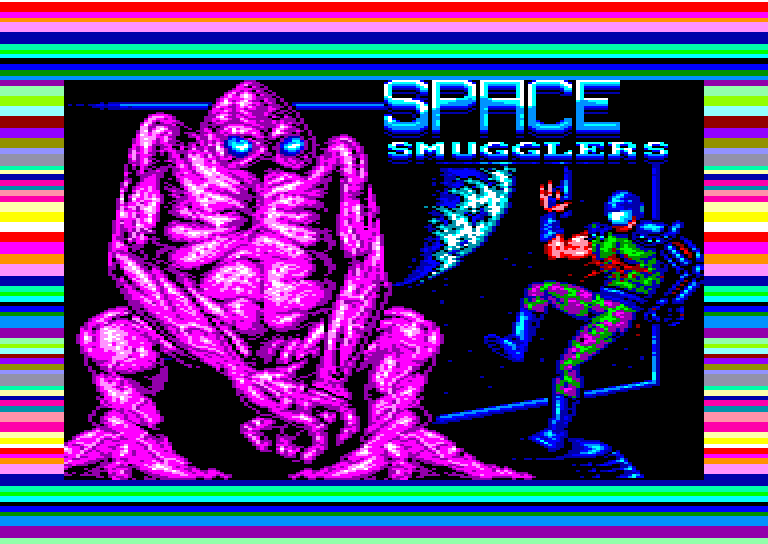 screenshot of the Amstrad CPC game Space smugglers