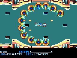 Easter egg's R-Type remake screenshot on Amstrad CPC